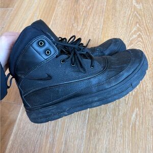 Black High-Top Rain/All Weather Boots